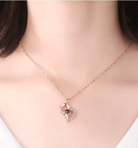 Collar Corazón - Te amo en 100 idiomas - Nancy Shop